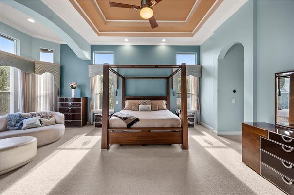 Bedroom, Interior, Recessed Lighting