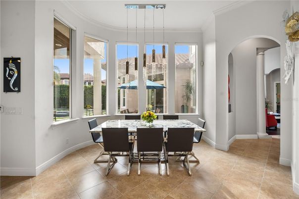 Dining room, Interior, Pendant Lights