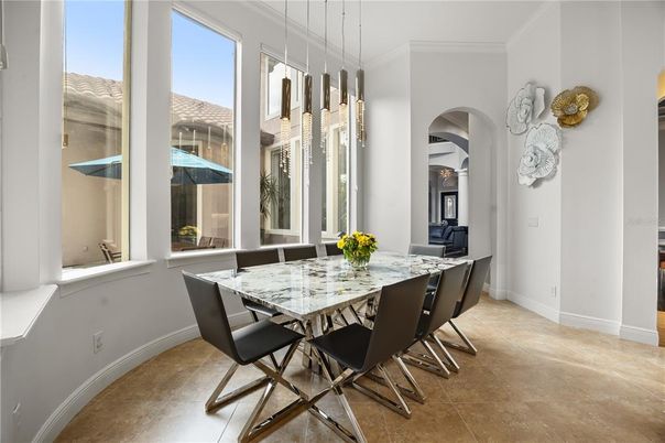 Dining room, Interior, Pendant Lights