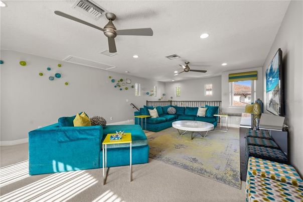Interior, Living room, Recessed Lighting