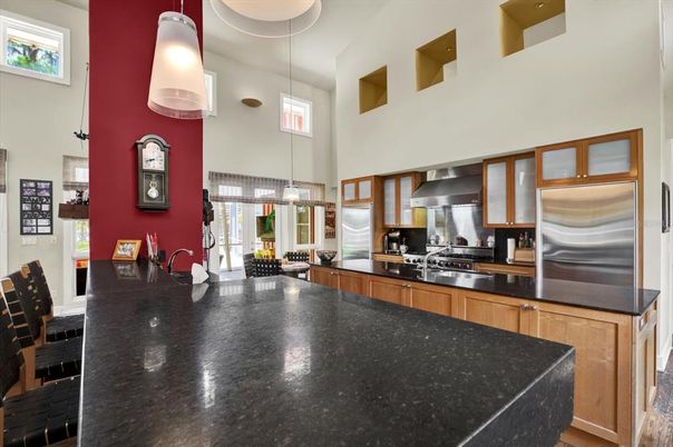 Interior, Kitchen, Pendant Lights, Stainless Steel Appliances
