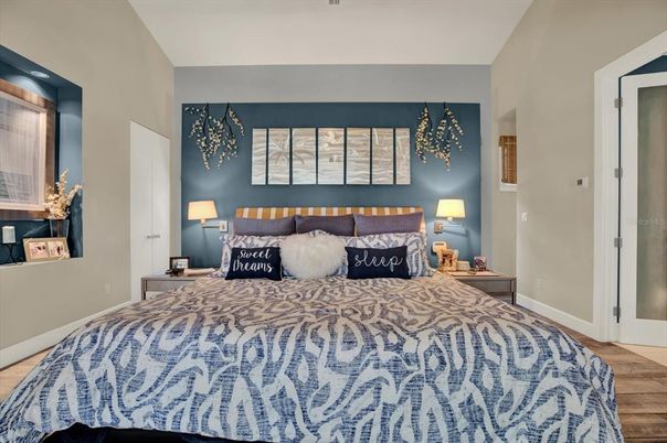 Bedroom, Interior, Wood Texture Flooring
