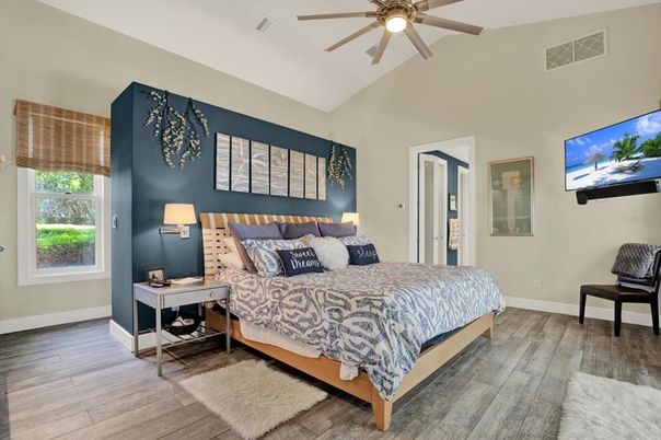 Bedroom, Interior, Wood Texture Flooring