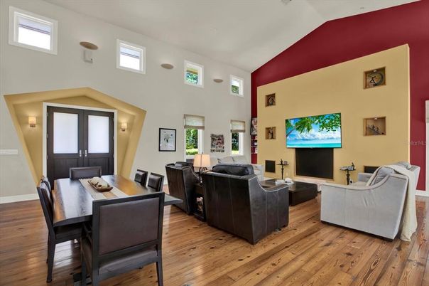 Dining room, Interior, Living room, Wood Texture Flooring