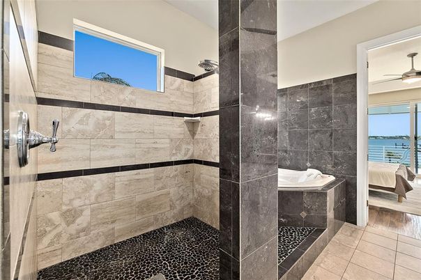 Bathroom, Bedroom, Interior, Water, Wood Texture Flooring