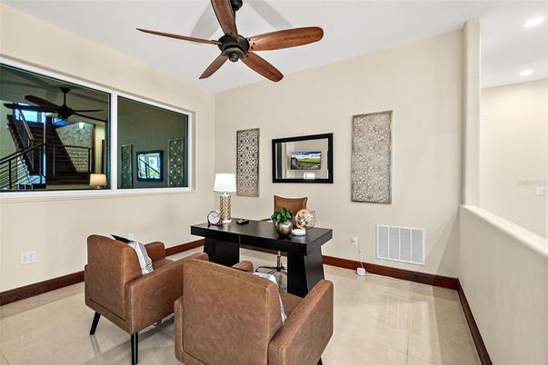 Home Office, Interior, Recessed Lighting