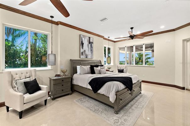Bedroom, Interior, Recessed Lighting