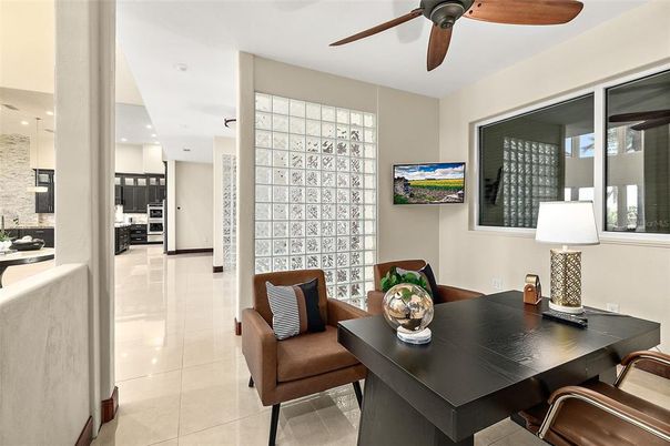Dining room, Interior, Kitchen, Recessed Lighting, Stainless Steel Appliances
