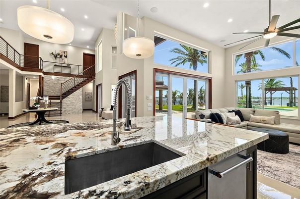 Interior, Kitchen, Living room, Pendant Lights, Recessed Lighting