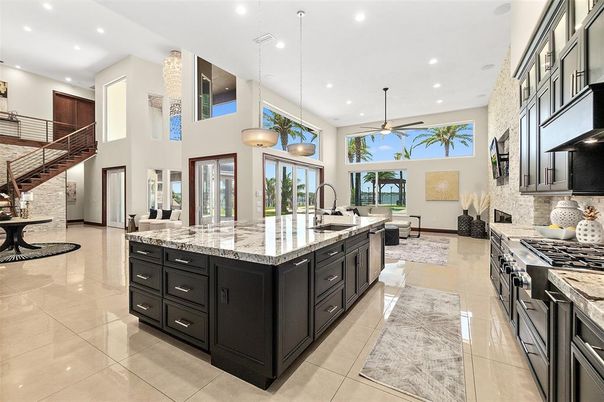 Interior, Kitchen, Living room, Pendant Lights, Recessed Lighting