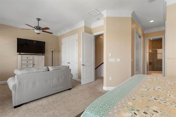 Bedroom, Interior, Recessed Lighting