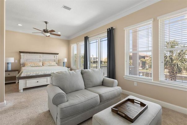 Bedroom, Interior, Recessed Lighting