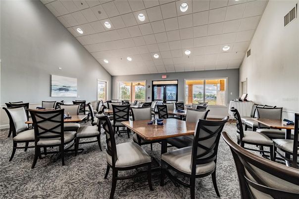 Dining room, Interior, Recessed Lighting