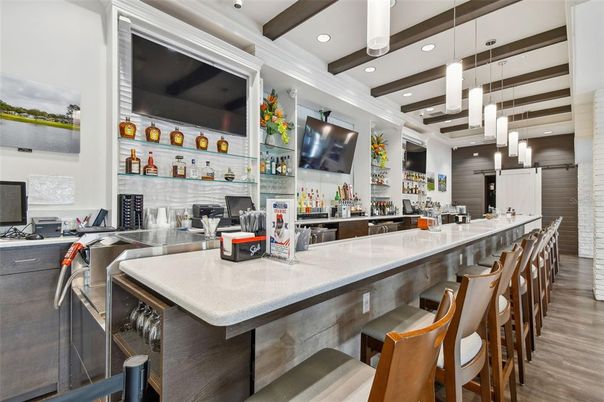 Interior, Kitchen, Pendant Lights, Recessed Lighting, Wooden Beams, Wood Texture Flooring