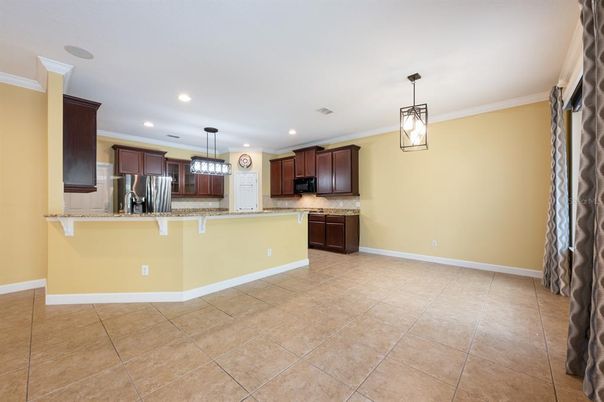 Interior, Kitchen, Pendant Lights, Recessed Lighting, Stainless Steel Appliances