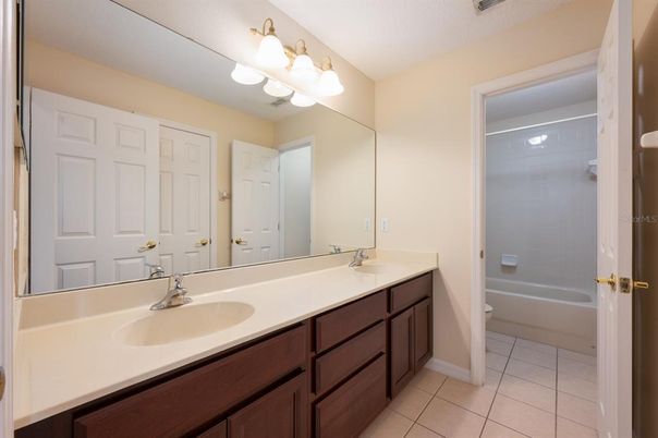 Bathroom, Dual Sink Vanities, Glass Shower, Interior