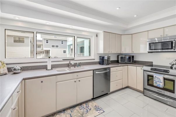 Interior, Kitchen, Recessed Lighting, Stainless Steel Appliances