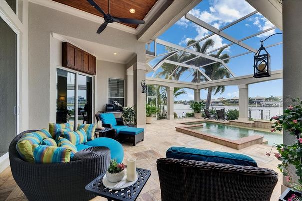Glass Ceilings, Interior, Living room, Pool, Recessed Lighting, Sun Room