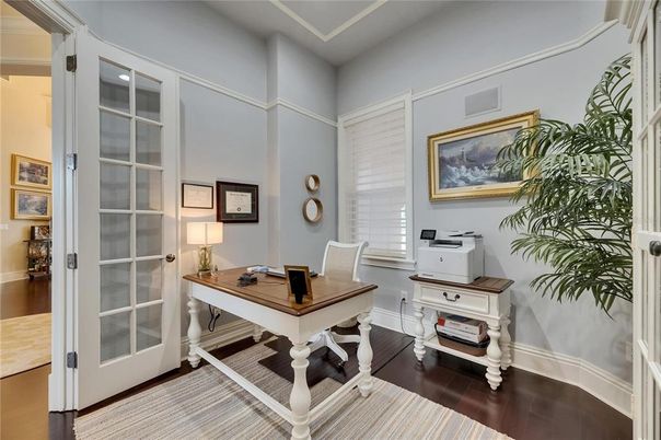 Home Office, Interior, Wood Texture Flooring