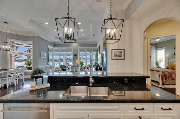 Dining room, Interior, Kitchen, Living room, Pendant Lights, Recessed Lighting