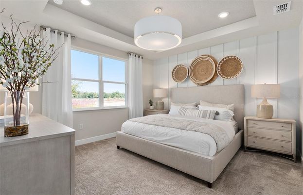 Bedroom, Interior, Recessed Lighting