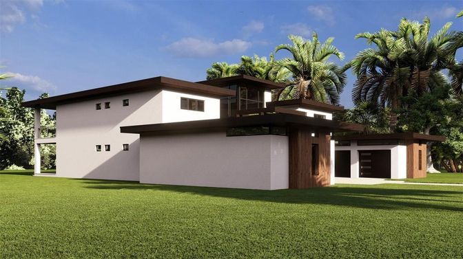 Backyard, Exterior, Facade, Modern