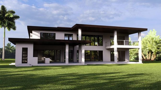 Backyard, Exterior, Facade, Modern