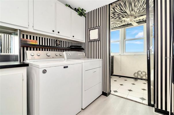 Interior, Utility Closets, Washer, Wood Texture Flooring