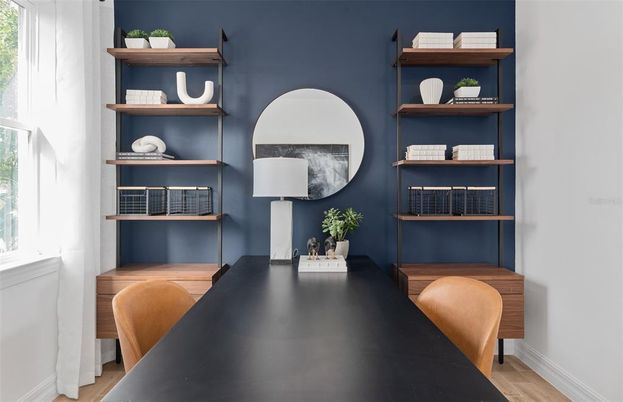 Home Office, Interior, Wood Texture Flooring