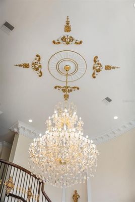 Chandelier, Interior, Recessed Lighting