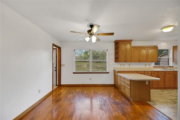 Interior, Kitchen, Wood Texture Flooring
