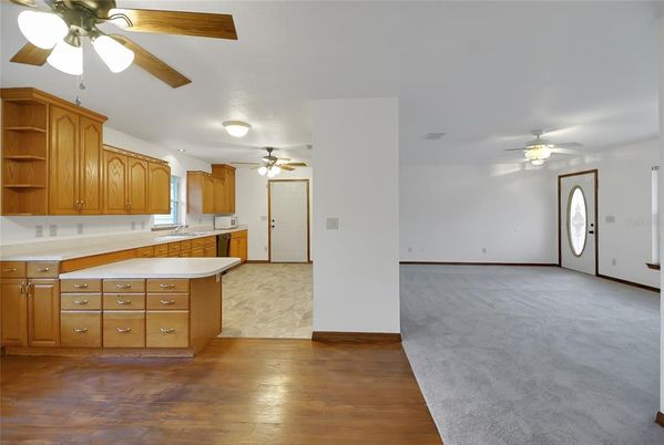 Empty room, Interior, Kitchen, Wood Texture Flooring