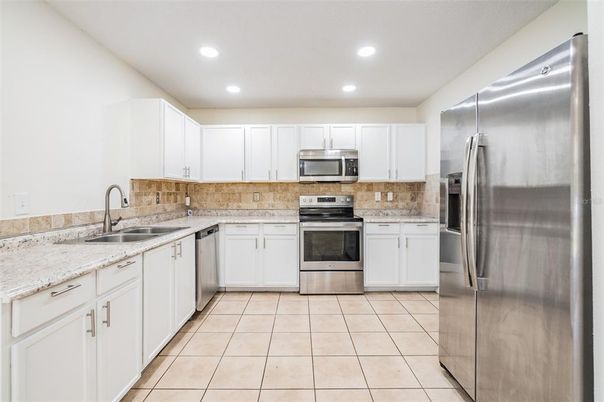 Interior, Kitchen, Recessed Lighting, Stainless Steel Appliances