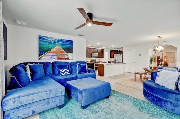 Dining room, Interior, Kitchen, Living room, Pendant Lights, Recessed Lighting
