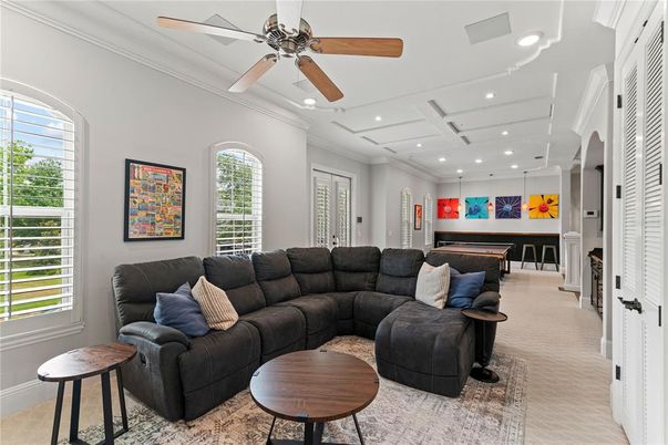 Interior, Living room, Recessed Lighting
