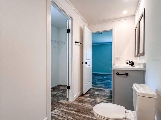 Bathroom, Interior, Wood Texture Flooring
