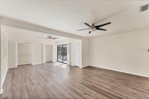 Empty room, Interior, Wood Texture Flooring
