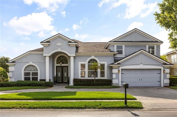 Attached, Exterior, Facade, Mediterranean