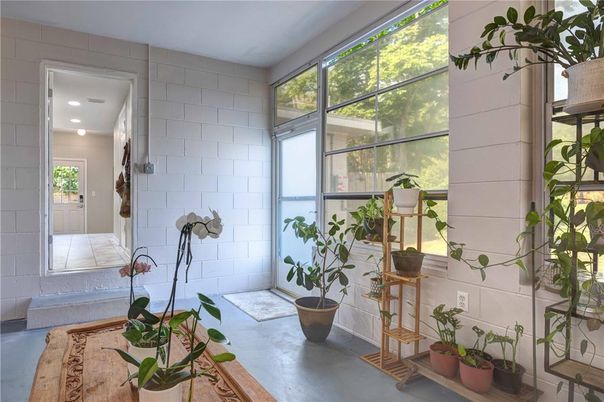 Interior, Recessed Lighting, Stone Walls