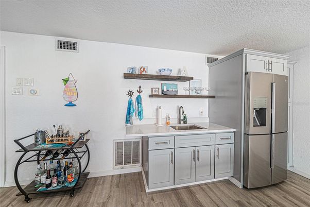 Interior, Kitchen, Wood Texture Flooring