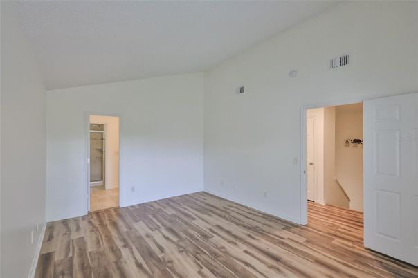 Bathroom, Empty room, Interior, Wood Texture Flooring