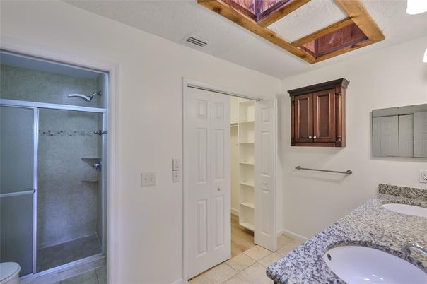 Bathroom, Dual Sink Vanities, Glass Shower, Interior