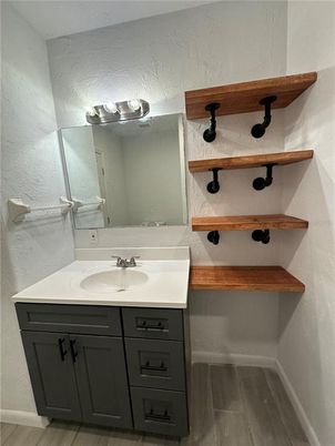 Bathroom, Interior, Wood Texture Flooring