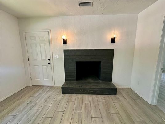 Fireplace, Interior, Wood Texture Flooring