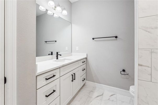 Bathroom, Dual Sink Vanities, Interior, Marble