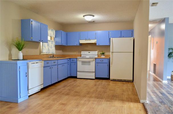 Interior, Kitchen, Wood Texture Flooring