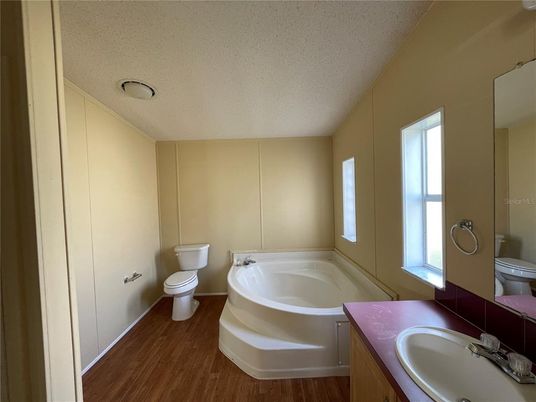 Bathroom, Interior, Wood Texture Flooring