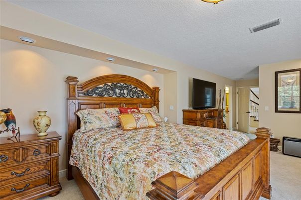 Bedroom, Interior, Recessed Lighting