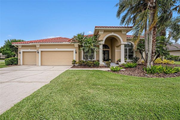 Attached, Backyard, Exterior, Facade, Mediterranean