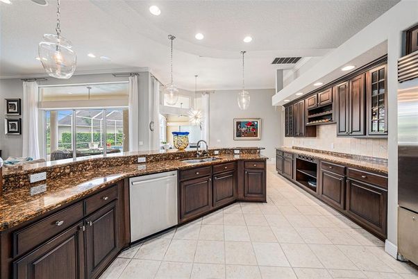 Interior, Kitchen, Pendant Lights, Recessed Lighting, Stainless Steel Appliances